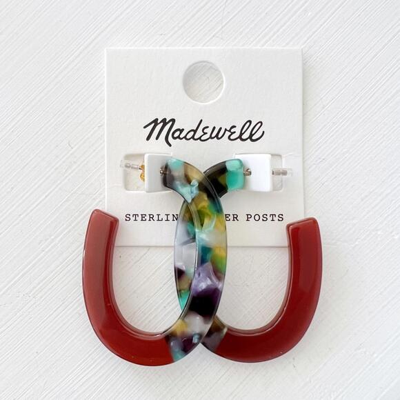 Madewell Resin Oval Hoop Earrings - Picture 3 of 8